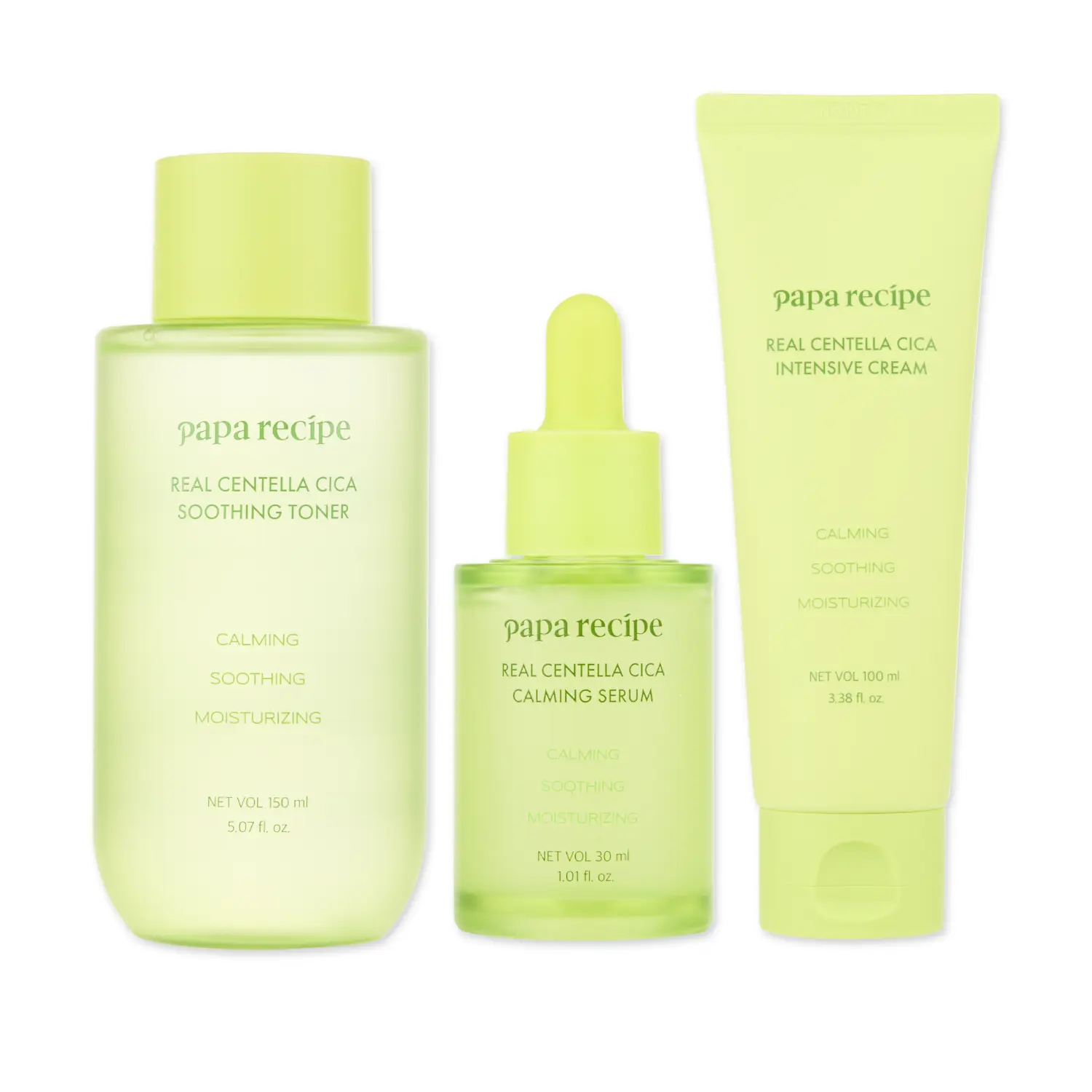 Papa Recipe Real Centella Daily Calming Trio
