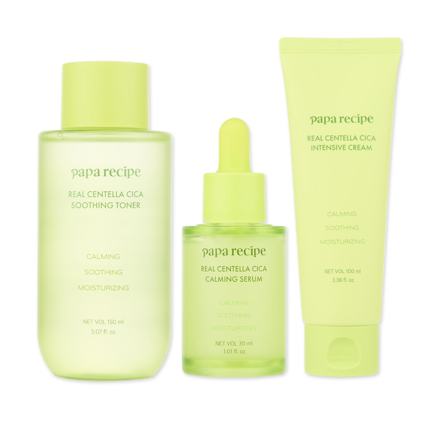 Papa Recipe Real Centella Daily Calming Trio