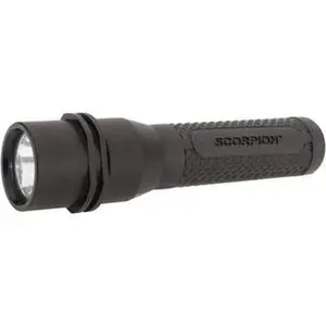 Streamlight White LED Bulb, 200 Lumens, Industrial/Tactical Flashlight Black Aluminum Body, 2 CR123A Lithium Batteries Included 85011
