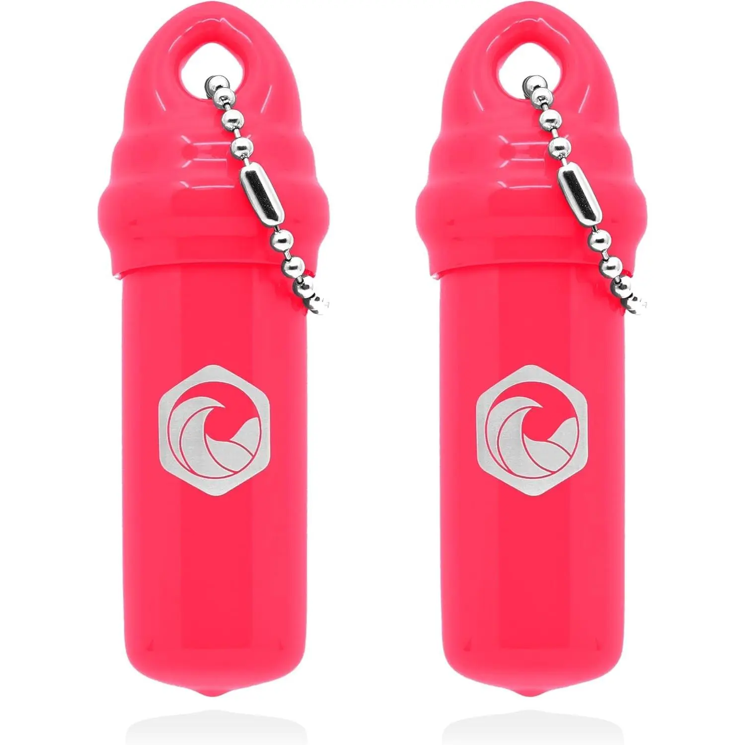 Seahive Floating Keychain (2 pack) with Waterproof Safety Container Boat Key Float - Pontoon, Fishing Accessories key holder