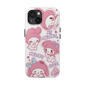 My Melody Tough Phone Case for iPhone 16 15 14 13 12 11 Pro Plus Pro Max X XS XR