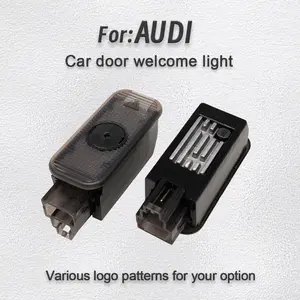 2PCS Car LED high-definition welcome light  for Audi A1 A3 A4 A5 A6 A7 A8 Q3 Q5 Q7 Q8 projection ambient light Car Accessories