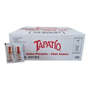 Tapatío Salsa Picante Hot Sauce 500 Individual Packets 7 g Each 7.7 lbs Total Authentic Mexican Style Flavor Spice
