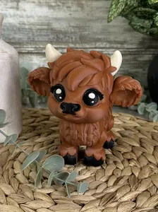 Large 3D Printed Articulating Animal Toys – Highland Cow, Jellyfish, Axolotl, Ramen Bowl & More!