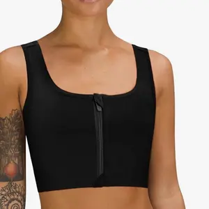 Chest Binder Transgender Front Zipper Binder Bra