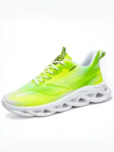 Men's Anti-Slip Wear-Resistant Full Blade Shoes: High Elastic Cushioning Outsole, Long Run Fatigue-Free Training Shoes