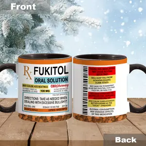 Funny Fukitol Oral Solution Coffee Mug Funny Gift Mug For Friends, Coworkers - scs12299