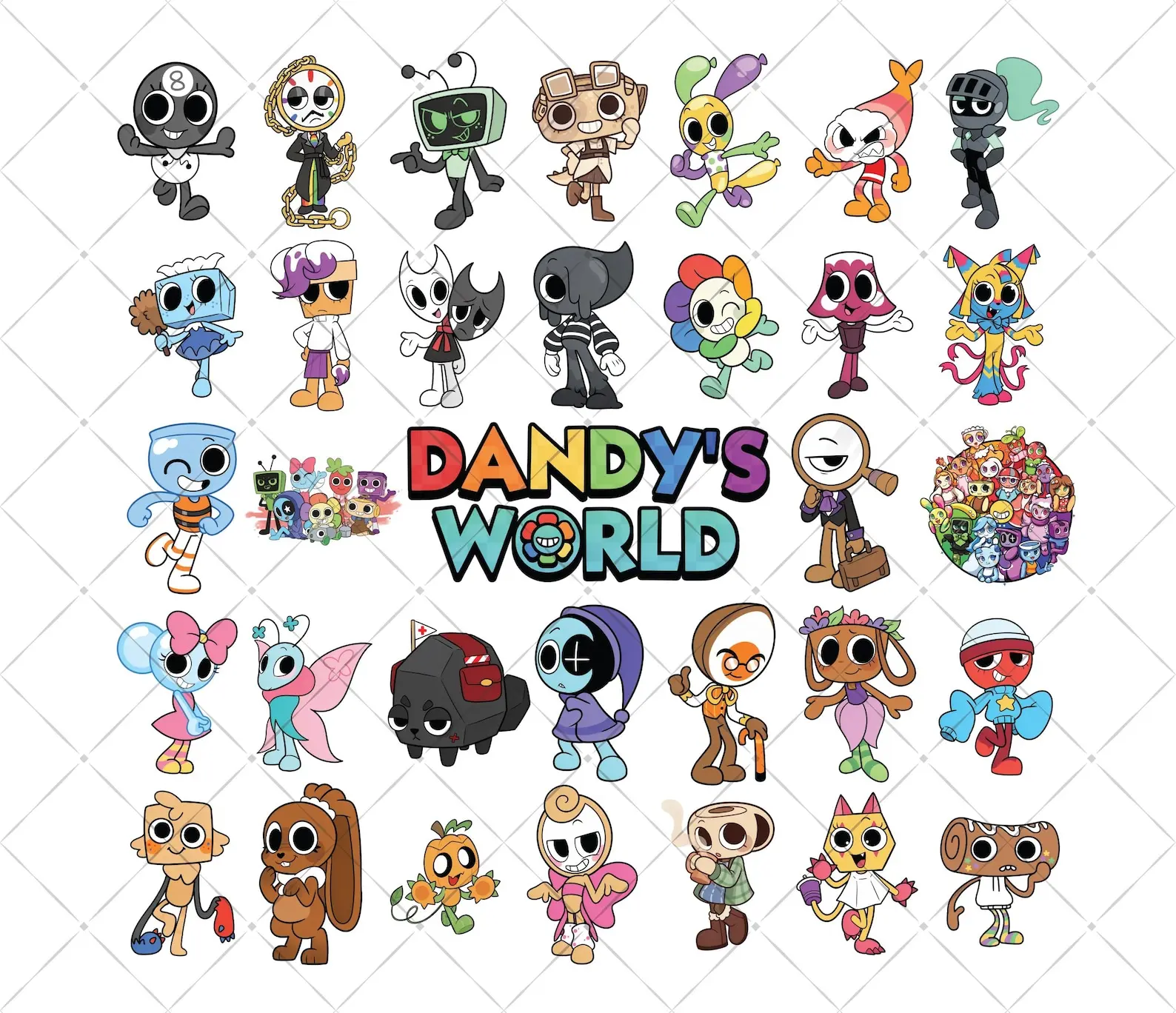 Dandy's World Acrylic Keychain, Great For Daily Use Or As Thoughtful Little Gifts For Your Friends And Yourself, Halloween gifts