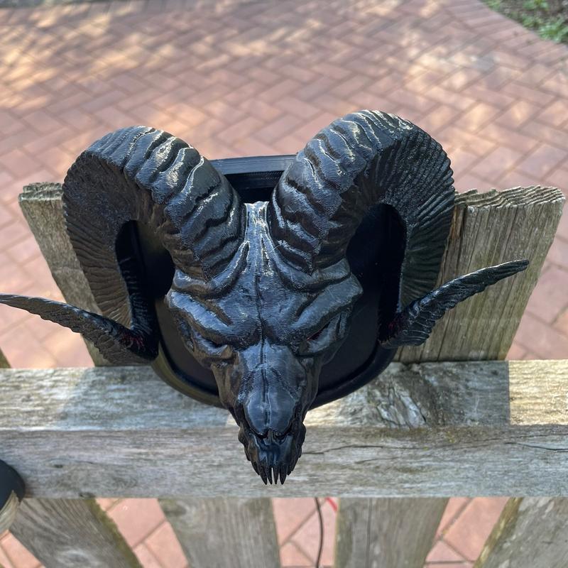 Evil RAM Skull V3 Emblem with 12v LEDs Fits 09+ 4th gen RAM Pickup Tailgate badge -1500, 2500, 3500