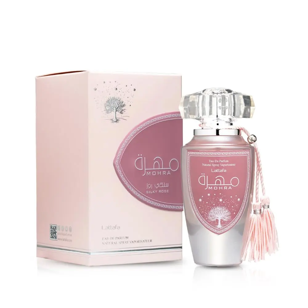 Lattafa Mohra Silky Rose Floral EDP, 100ml (3.4 fl oz - 3 to 3.9 fl oz range) Citrus Spark Women's Fragrance, Single Item Beauty & Personal Care Product