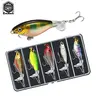 EXCROCK 5/10PCS-Top Floating Swimming Water Bass Fishing Lures, Box Packed Fishing Lures with Propellers-Catfish Bait Trout Lures Gifts for Men, Whopper Plopper, Swimbaits, Fishing Equipment, Fishing Lure Bait