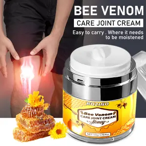 Rozino Bee Venom Care Joint Cream Honey 50g - Moisturizing Formula with Manuka Honey & Coconut Oil for Joint Care & Skin Soothing