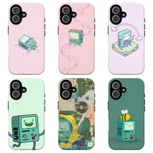 FL-Adventur3 Time BMO Kawaii Pink Phone Case ,Cute Aesthetic Cover For iPhone 11 12 13 14 15 16 17 Air Pro Max for Samsung S26 S25 S24 S23 S22 S21 Case,Gift for her/him/fans