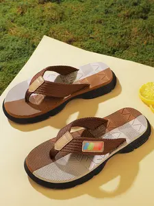 Men's Summer Casual Fashion Sandals, Comfortable Beach Slippers, Versatile Open-Toe Flip Flops, PVC Material, All Seasons, Outdoor Sandals, Footwear Sandal