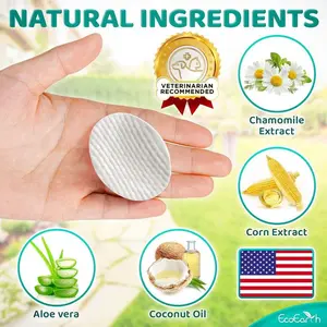 2 packs-240pcs Hypoallergenic Thickened Portable Rinse-Free Pet Eye Wipes