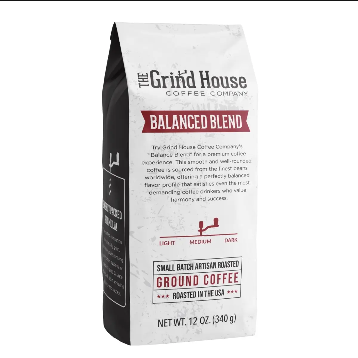Try Grind House Coffee Company's "Balance Blend" for a premium coffee experience.