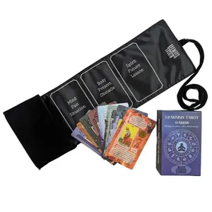 Beginner Tarot, Learning Tarot, Tarot Cards for Beginners with Meanings on Them (Black wrap+Cards)