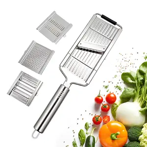 Stainless Steel 4 in 1 Multi-Purpose Vegetable Slicer,with 4 Adjustable Blades for Various Vegetables,The perfect gift for Mother’s Day.