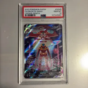 POKÉMON 2023 Crown Zenith DEOXYS VMAX #GG45 PSA GEM MINT 10
