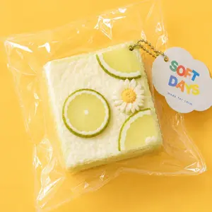 Lime Cake Squishy – Dessert-Inspired Stress Relief Fidget Toy, Soft Squeeze, Cute Gift Idea outdoorfun