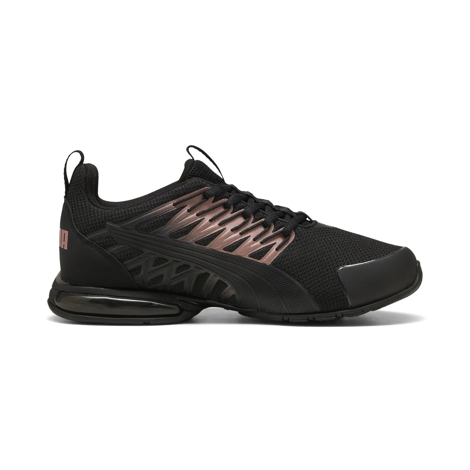 Puma Voltaic Evo 30972033 Womens Black Mesh Lace Up Athletic Running Shoes