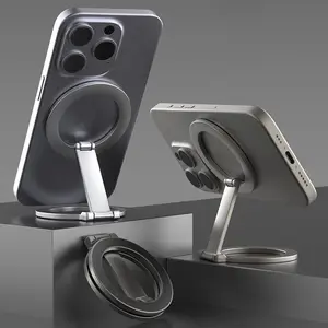 Magnetic Phone Ring Holder, 360 Degree Rotatable Magnetic Phone Ring Holder, Foldable Phone Holder for Car Desktop, Adjustable Phone Stand, Multipurpose Phone Holder, Phone Grip Holder, Magnetic Smartphone Holder, Phone Accessories