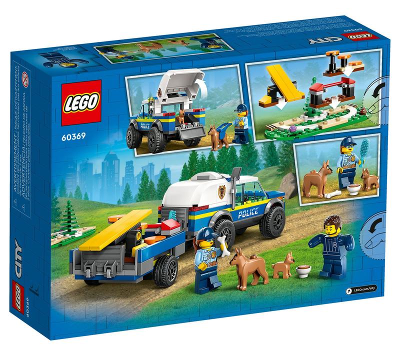 LEGO City Mobile Police Dog Training 60369 Building Toy Set fo