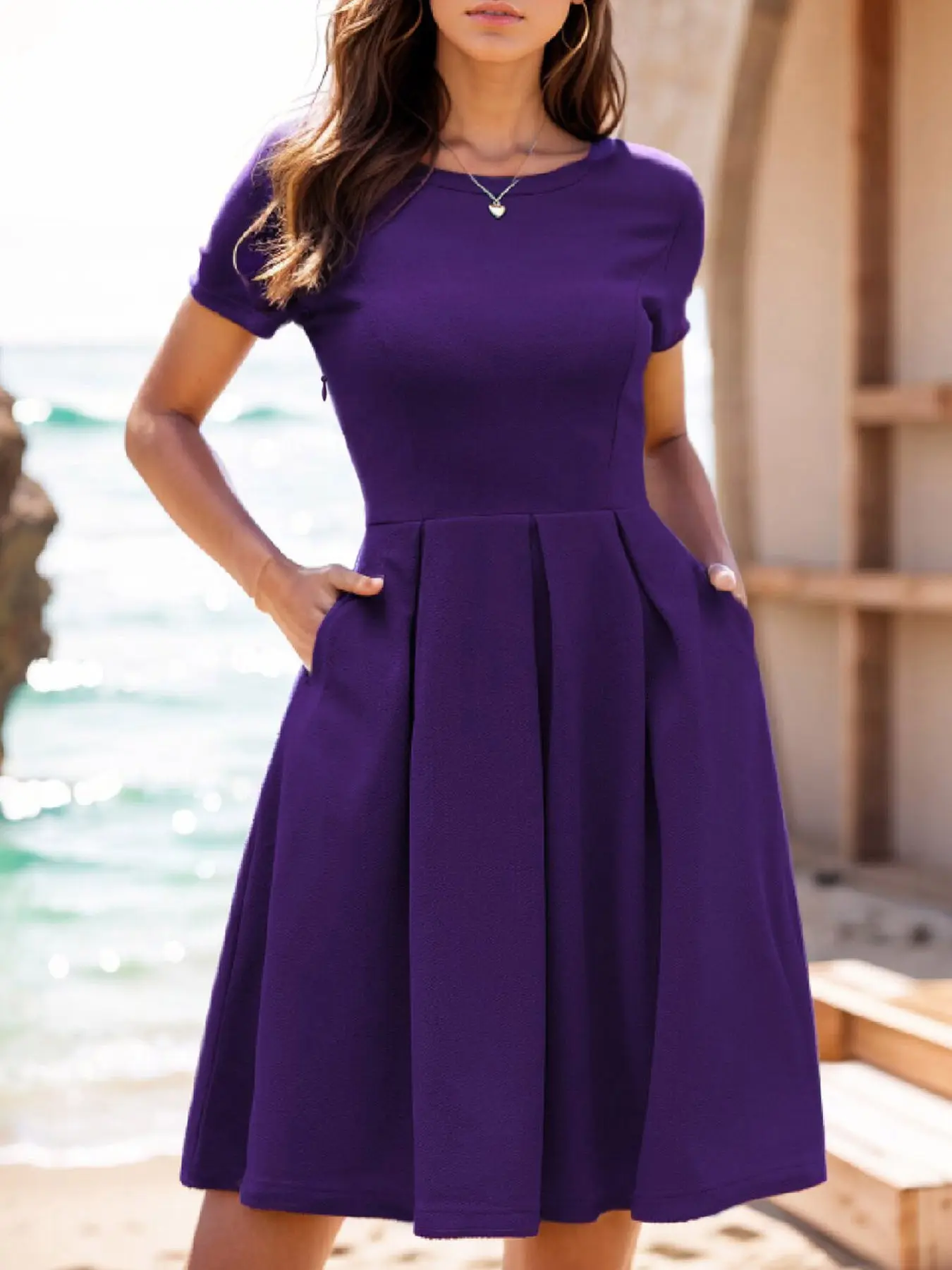 chinese dress ladies Mint Green Halter Neck Dress: Simple and Sexy Style for Ladies – Canary  Houze main image 1