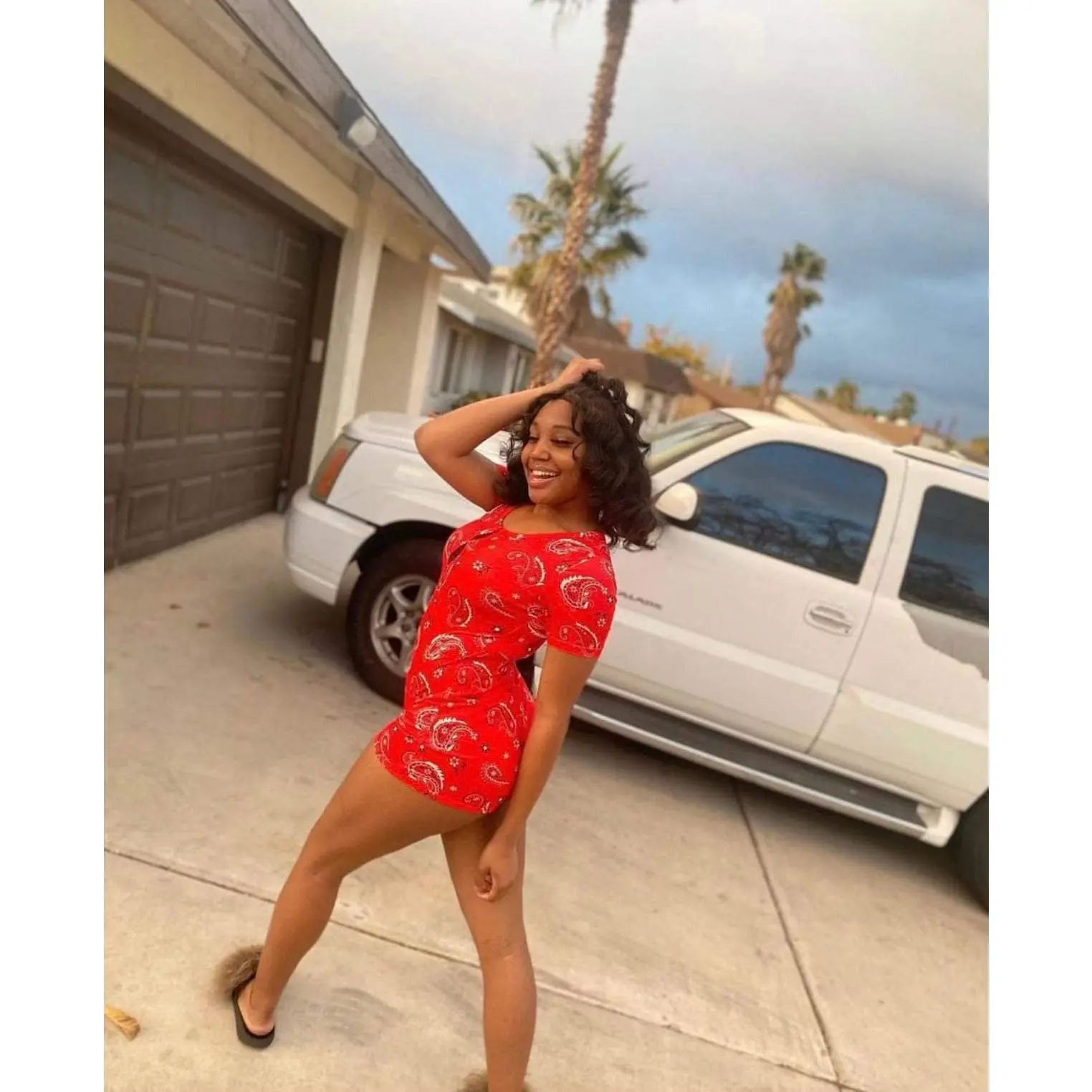 Red Bandana Romper