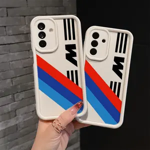 Red and blue sports car BMW s- Phone Case Suitable for Samsung Galaxy S26 S25 S24 A26 A36 A17 A07 A55 A35 A06 A05 A14 A24 A34 A54 A25 A15 A23 A33 A53 S23 S22 S21 S20 FE Ultra Plus 4G 5G Protective, Anti Fall Soft TPU Back Cover