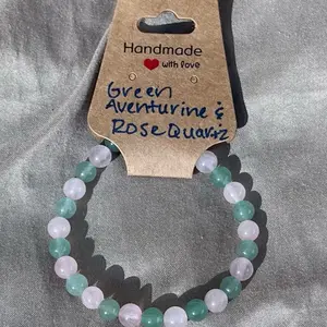 Rose Quartz + Green Aventurine ‘Love & Luck’ Bracelet