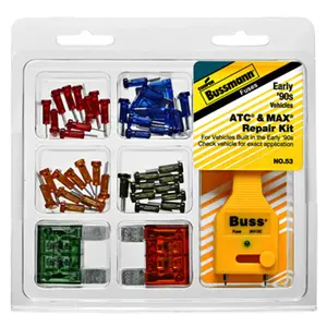 212 MAIN Cooper Bussmann NO.53 ATC Max Fuse Repair Kit - 45-Piece Combination Tool for Sailing, Water Sports (Includes ATC Fuses)
