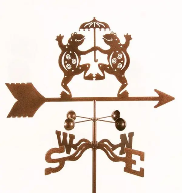 EZ Vane EZ1901-RF Frogs Dancing Weathervane with Roof Mount