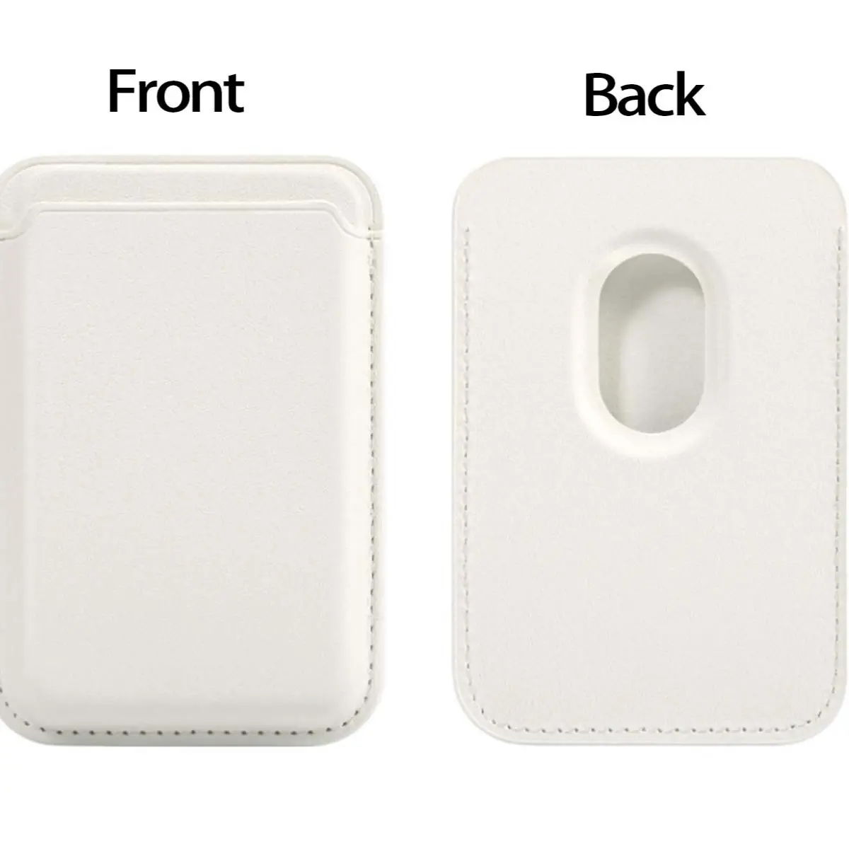 Magnetic Wallet Compatible with MagSafe for iPhone 17 16 15 14 13 12 Pro Max Air Plus Model Card Holder Convenient Access Stick on Accessories Magsafe Compatibility for Cellphone & Smartphone Case White