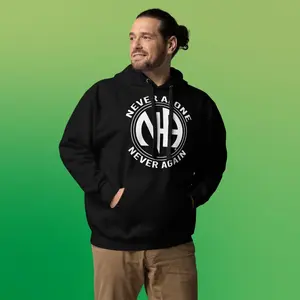 NA Never Alone Never Again Narcotics Anonymous Unisex Hoodie - NA Clothing - NA Vendor - Clean and Serene! Fabric Menswear Soft Sweaters Tops Man Pullover Long Sleeve