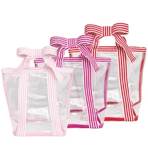 Pick Any 3 I Women's Jelly Tote Bag with Bow Handle