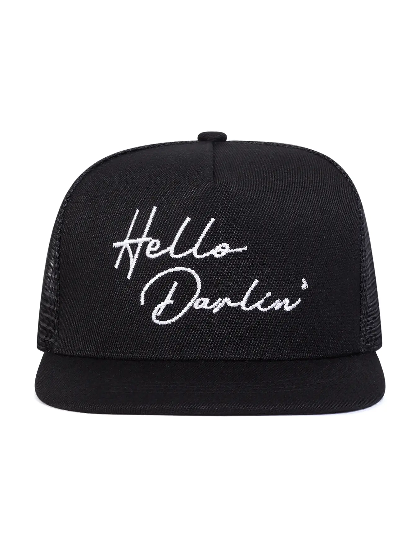 Madhatterco Mhc Hello Darlin Hat, Embroidered Trucker Hat Statement Cap, Baseball Cap Adjustable, Vintage Style Fashion Accessory, Unique Elegant Headwear for Casual & Special Occasions, Cool Hats Embroidery Hat