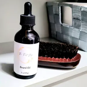 Natural Beard Oil with Coconut Oil, Argan Oil and Jojoba Oils - 2oz Moisture Comb Lightweight Hair Care