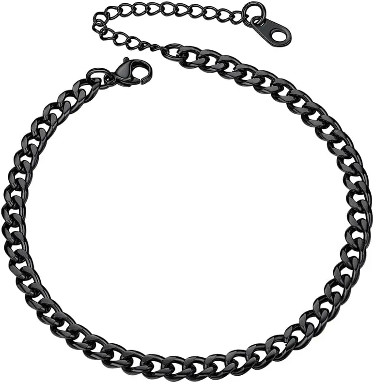 B: black-cuban chain-4.8mm