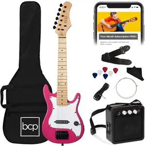 Best Choice Products 30in Kids Electric Guitar Beginner Starter Kit w/ 5W Amplifier, Strap, Case Best Choice Products 30in Kids Electric Guitar Beginner Starter Kit w/ 5W Amplifier, Strap, Case