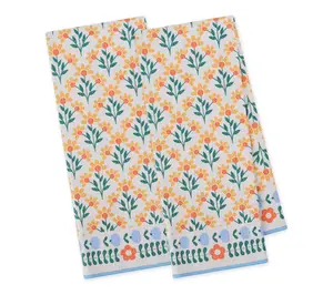 Design Imports Printed Microfiber Kitchen Towels Set of 2