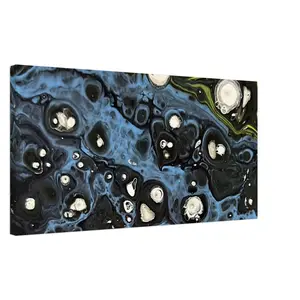 Canvas  40x80 cm / 16x32″ Custom Art MC Blue and Black galaxy canvas