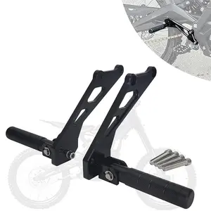 Surron Rear Foot Pegs Kit Sur Ron Foldable Passenger Foot Pedals Rests with Bracket for Surron Sur Ron S X Sur Ron L1E X160 X260 Electric Dirt Bike Footrest Motorcycle