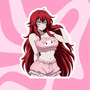 Rias Gremory Anime Sticker from High School DxD – Waterproof Vinyl Decal