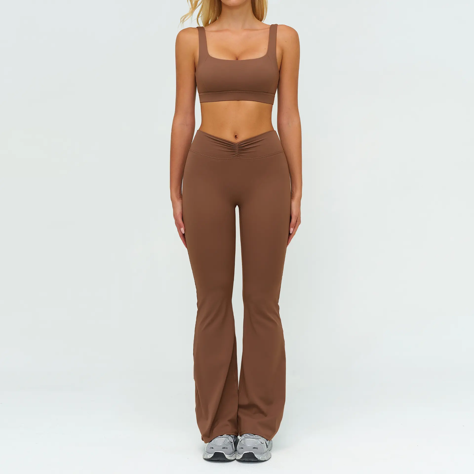 9313 2 bra+9313 2 bell bottom pants   Ji