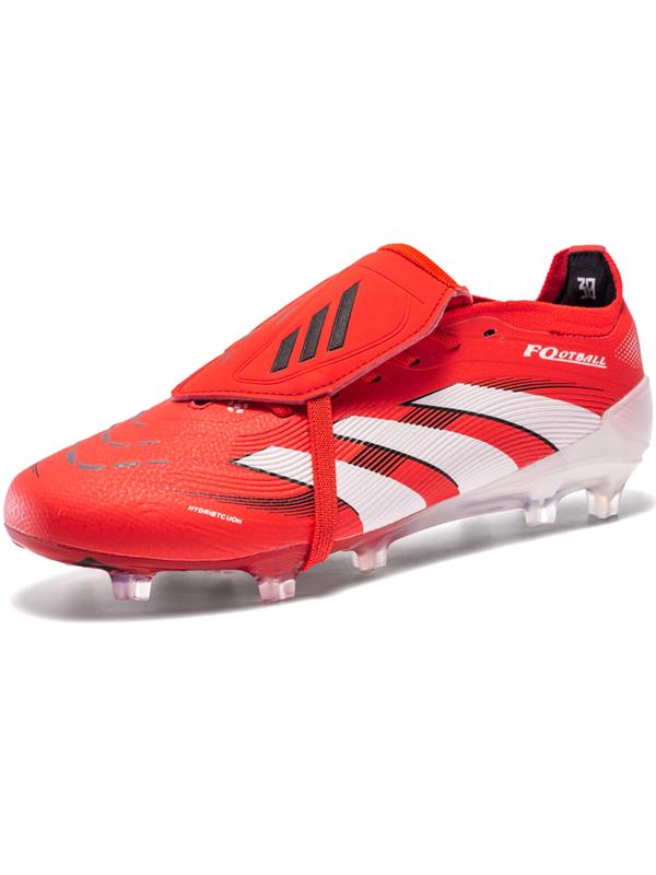 Unisex's Foldable Sporty Football Shoes, Comfortable and Durable Striped Microfiber Upper Football Boots, All Seasons