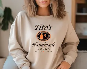 Tito Crewneck Sweatshirt, Tito's Handmade Vodka Sweatshirt