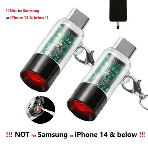 Battery-Free Electric Lighter (NOT for Samsung S-Series/Google Pixel) Innovative Phone-Powered USB-C Arc Lighter, Windproof