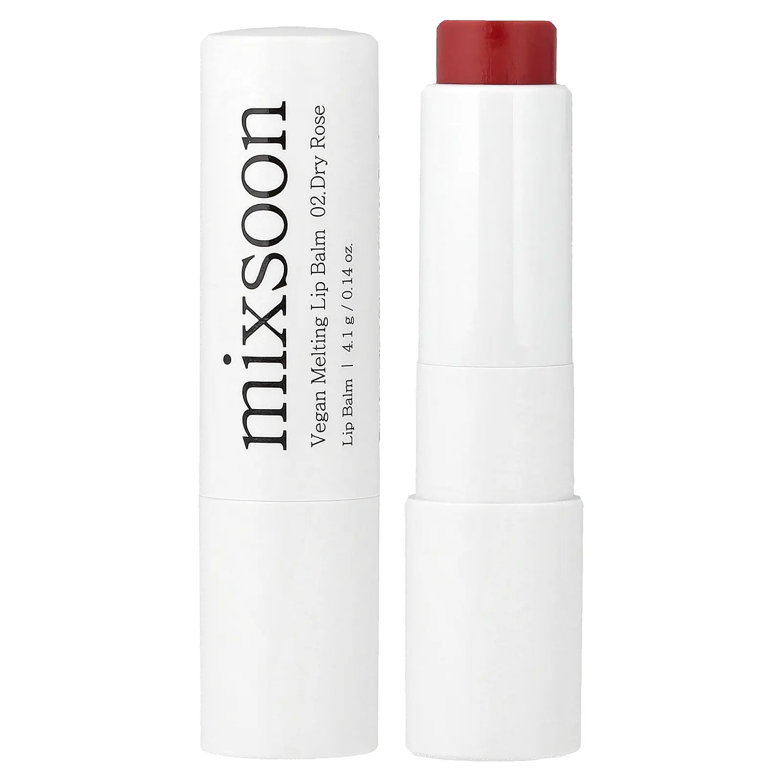 Mixsoon Vegan Melting Lip Balm, 02 Dry Rose, 0.14 oz (4.1 g)