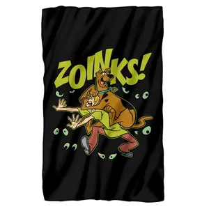 Scooby Doo Zoinks Fleece Blanket 36' x 58',Zoinks